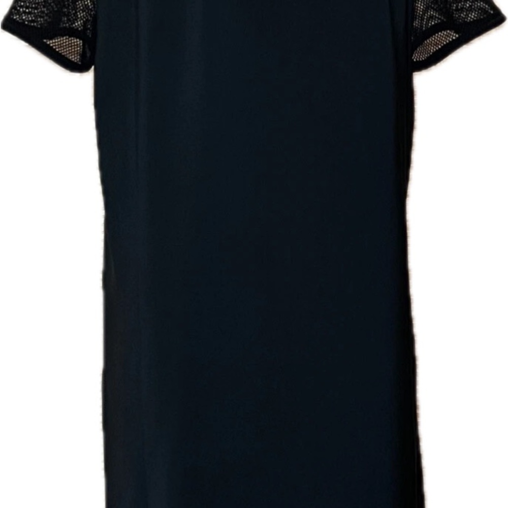 DKNY Womens Sport Mesh-Blocked T-Shirt Dress black size medium - Picture 6 of 7